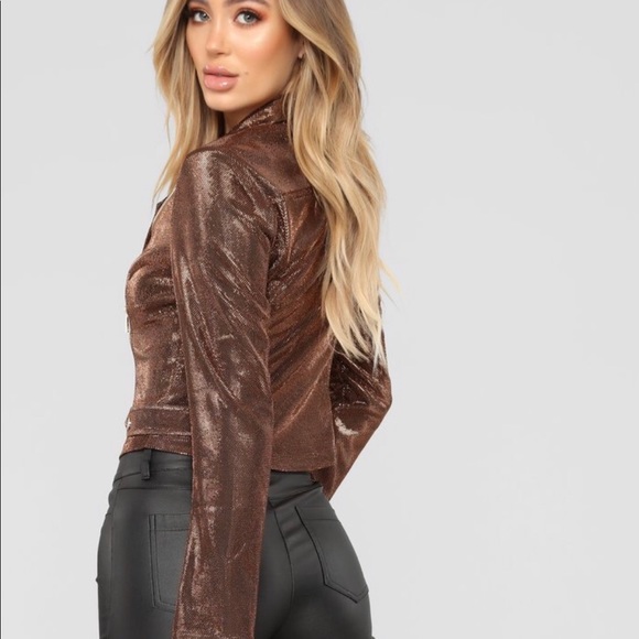 METALLIC NIGHTS MOTTO JACKET - Picture 5 of 5